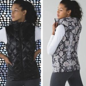 Lululemon Reversible The Fluffiest Down Vest Size 6